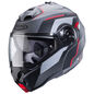 Preview: Caberg Helm Duke Evo Move matt-gun metallic/schwarz-rot