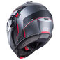 Preview: Caberg Helm Duke Evo Move matt-gun metallic/schwarz-rot