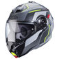 Preview: Caberg Helm Duke Evo Move matt-gun metallic/schwarz-fluo-gelb