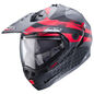 Preview: Caberg Helm Tourmax X Sarabe matt-gun metallic/schwarz-rot