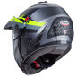 Preview: Caberg Helm Tourmax X Sarabe matt-gun metallic/schwarz-fluo-gelb