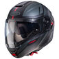 Preview: Caberg Helm Levo X Manta matt-schwarz/anthrazit-rot