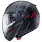 Preview: Caberg Helm Levo X Manta matt-schwarz/anthrazit-rot