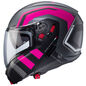 Preview: Caberg Helm Horus X Road matt-gun metallic/schwarz-Fuchsia