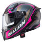 Preview: Caberg Helm Avalon X Optic matt-schwarz/grau-Fuchsia