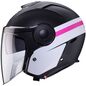 Preview: Caberg Helm Soho Zephir matt-schwarz/weiß-Fuchsia