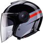 Preview: Caberg Helm Soho Zephir schwarz/grau-rot