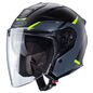 Preview: Caberg Helm Flyon II Boss matt-schwarz/grau-fluo-gelb