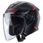 Preview: Caberg Helm Flyon II Boss matt-grau/rot-schwarz