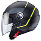 Preview: Caberg Helm Riviera V4 X Geo matt-schwarz/anthrazit-fluo-gelb