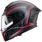 Preview: Caberg Helm Drift Evo Integra matt-schwarz/grau-fluo-rot