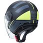 Preview: Caberg Helm Uptown Loft matt-schwarz/fluo-gelb-anthrazit