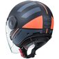 Preview: Caberg Helm Uptown Loft matt-schwarz/fluo-orange-anthrazit