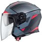 Preview: Caberg Helm Flyon Rio matt-schwarz/anthrazit-rot