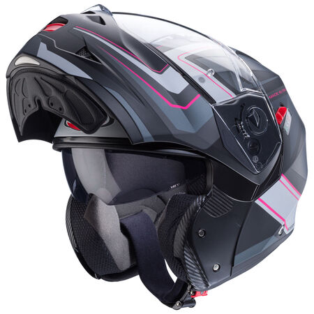 Caberg Helm Duke X Tour matt-schwarz/anthrazit-Fuchsia