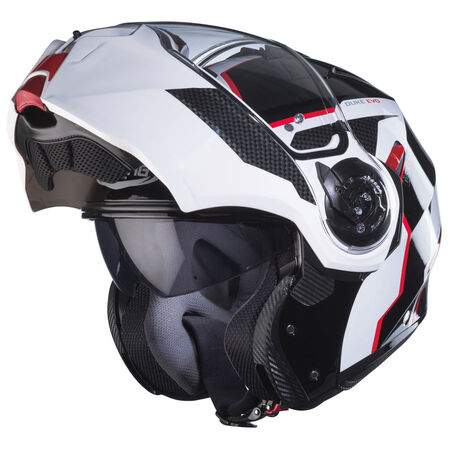 Caberg Helm Duke Evo Move schwarz/weiß-rot