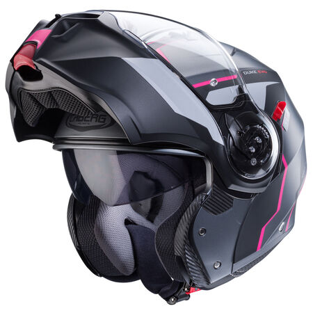 Caberg Helm Duke Evo Move matt-gun metallic/schwarz-Fuchsia