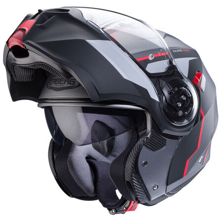 Caberg Helm Duke Evo Move matt-gun metallic/schwarz-rot