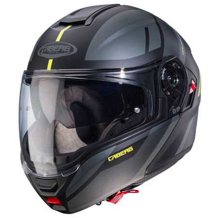 Caberg Helm Levo X Manta matt-schwarz/anthrazit-fluo-gelb