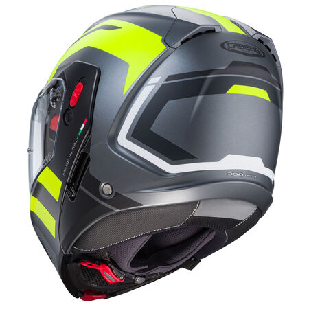 Caberg Helm Horus X Road matt-gun metallic/schwarz-fluo-gelb