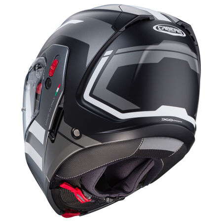 Caberg Helm Horus X Road matt-schwarz/gun-metallic-weiß