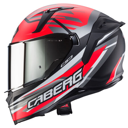 Caberg Helm Avalon X Kira matt-schwarz/grau-fluo-rot-weiß