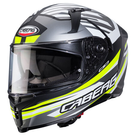 Caberg Helm Avalon X Kira matt-schwarz/grau-fluo-gelb-weiß