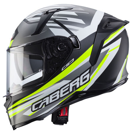 Caberg Helm Avalon X Kira matt-schwarz/grau-fluo-gelb-weiß