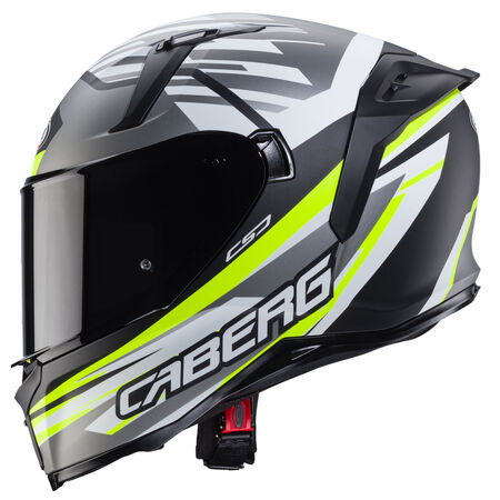 Caberg Helm Avalon X Kira matt-schwarz/grau-fluo-gelb-weiß