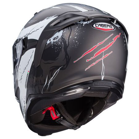 Caberg Helm Avalon X Punk matt-grau/schwarz-rot