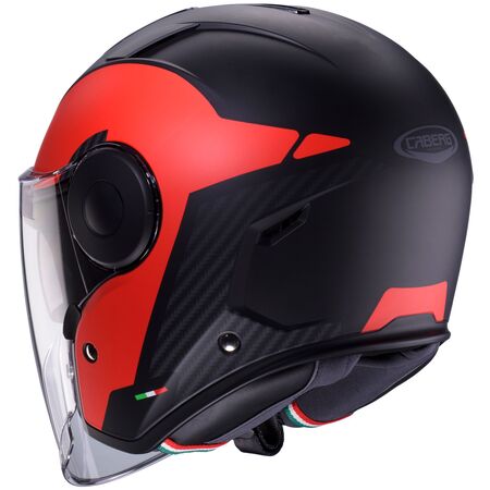 Caberg Helm Soho Milano schwarz/rot