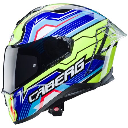 Caberg Helm Drift Evo LB29 schwarz/blau-fluo-gelb