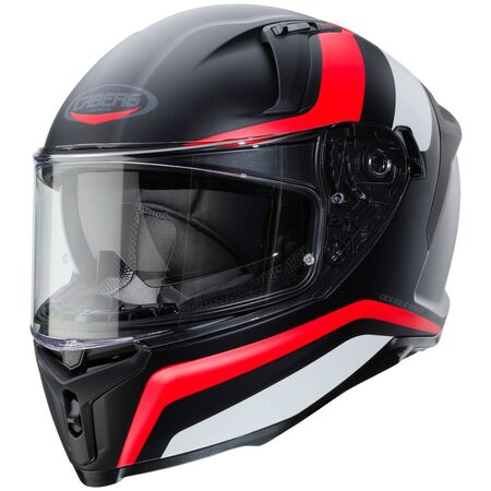 Caberg Helm Avalon Blast matt-schwarz/weiß-rot