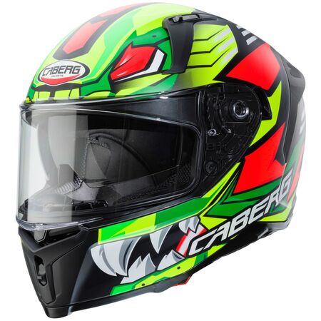 Caberg Helm Avalon Giga matt-schwarz/fluo-gelb-rot