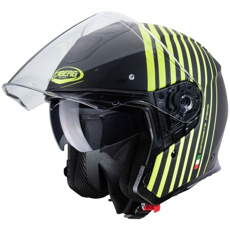 Caberg Helm Flyon Bakari matt-schwarz/fluo-gelb