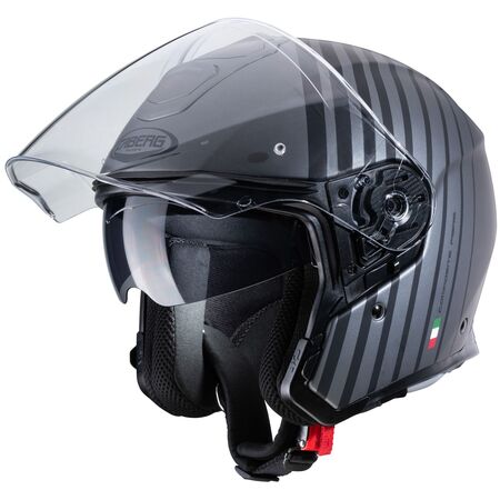 Caberg Helm Flyon Bakari matt-gun/schwarz