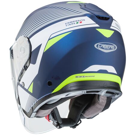 Caberg Helm Flyon Rio matt-blau/weiß-fluo-gelb