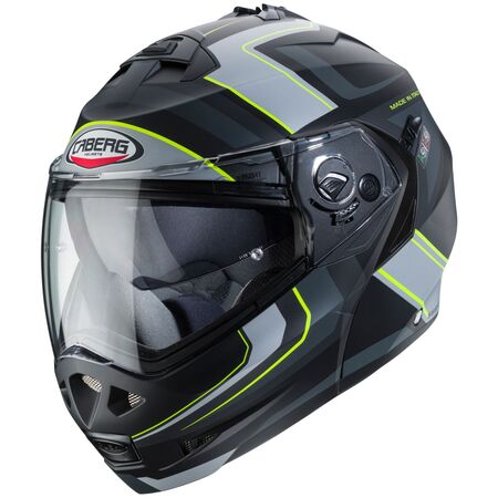 Caberg Helm Duke II Tour matt-schwarz/anthrazit-fluo-gelb