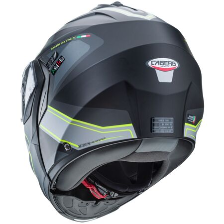 Caberg Helm Duke II Tour matt-schwarz/anthrazit-fluo-gelb