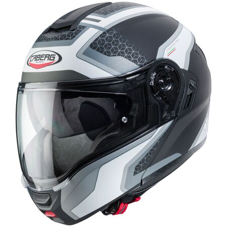 Caberg Helm Levo Sonar matt-schwarz/weiß-anthrazit