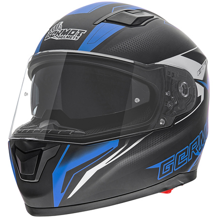 Germot Helm GM 330 matt-schwarz/blau