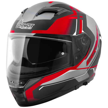 Germot Helm GM 350 matt-schwarz/rot