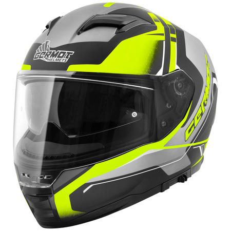 Germot Helm GM 350 matt-schwarz/fluo-gelb