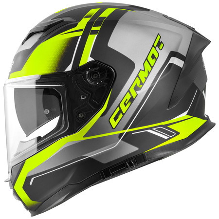 Germot Helm GM 350 matt-schwarz/fluo-gelb