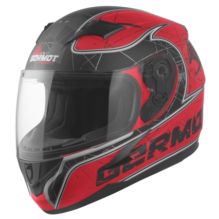 Germot Junior Helm GM 420 matt-rot/schwarz