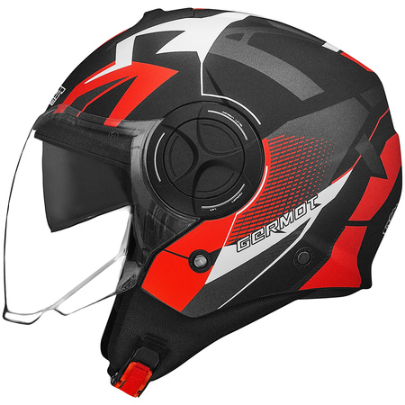 Germot Helm GM 650 matt-schwarz/rot