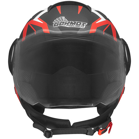 Germot Helm GM 650 matt-schwarz/rot