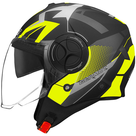 Germot Helm GM 650 matt-schwarz/fluo-gelb