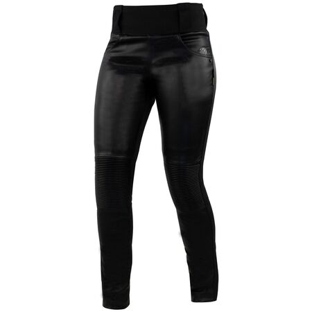 Trilobite Leder Leggings Damen schwarz - L32