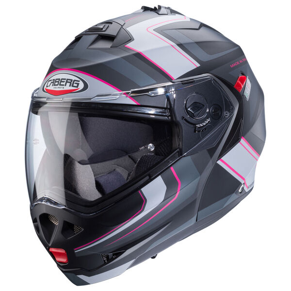 Caberg Helm Duke X Tour matt-schwarz/anthrazit-Fuchsia